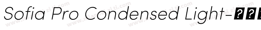 Sofia Pro Condensed Light字体转换